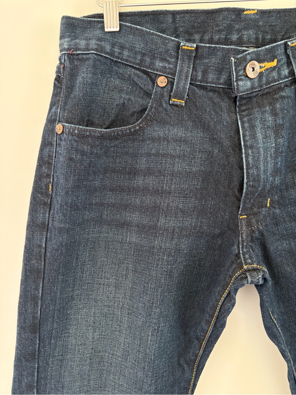 Harley-Davidson Men's Dark DenimIndigo Straight Leg Biker Style Jeans, 32x32 - Picture 2 of 7
